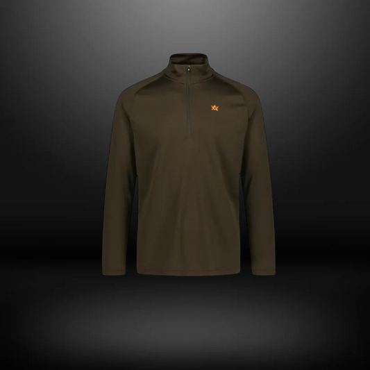 Alaska Cool Dry Ms Half–Zip Braun
